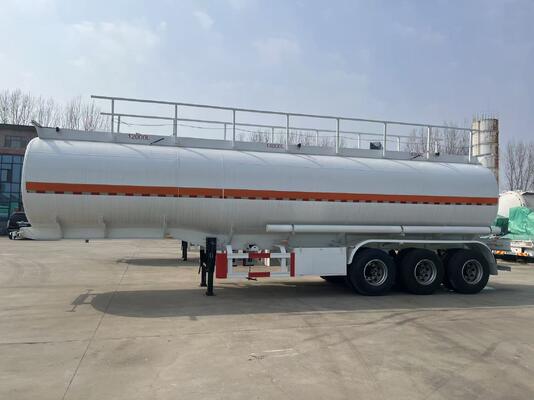 45 CBM Oil Tank Trailer with 5mm Tank Shell 90# Kingpin and 28T Landing Gear for Heavy-Duty Transport