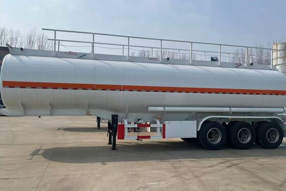 45 CBM Oil Tank Trailer with 5mm Tank Shell 90# Kingpin and 28T Landing Gear for Heavy-Duty Transport