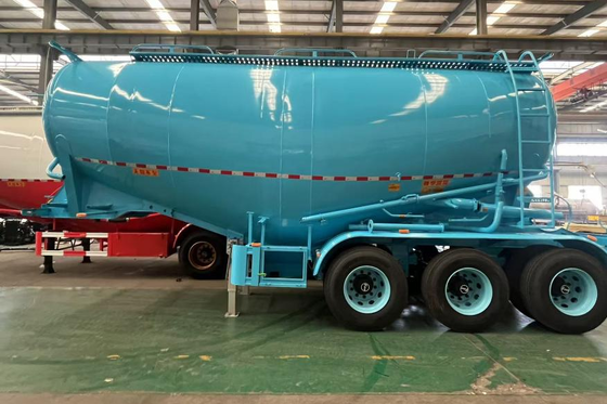 45 CBM Capacity Bulk Cement Tank Trailer with High-Strength Q345B Manganese Steel and Fluidized Bed System