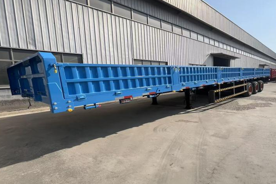 Bulk Cargo Container Trailer with 13-ton Axles, 3 mm Patterned Steel Plate, and Powder Coating for Heavy-Duty Transport
